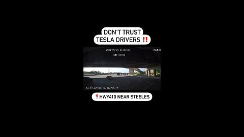 Tesla Crashes On Highway 410