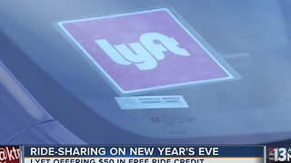 Lyft offering free rides on New Year's Eve