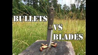 Can the Bushcrafter from Battle Horse Knives split a bullet?...