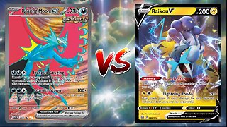 Pokemon TCG Live Roaring Moon EX VS Raikou V Miraidon EX!!