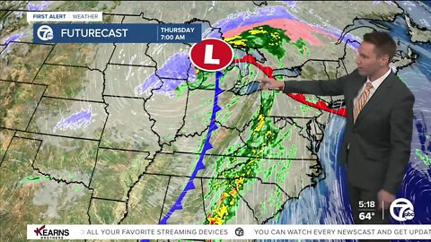 Detroit Weather: 40-50 mph gusts as temperatures fall