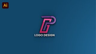 PG Logo Design | Modern Logo Design In Adobe Illustrator Tutorial For Beginner's