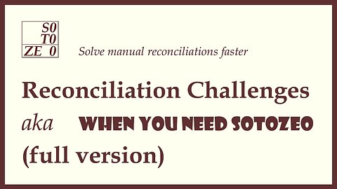 Reconciliation challenges (full version)