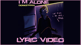 80s SynthWave Vibe 🔥 I'm Alone - Donkeyman [lyric video]