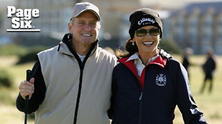Why Catherine Zeta-Jones makes Michael Douglas 'whip it out' when they play golf