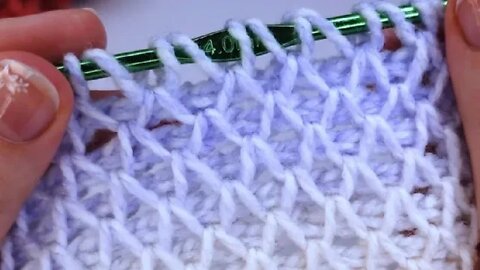 How to crochet smock stitch short tutorial