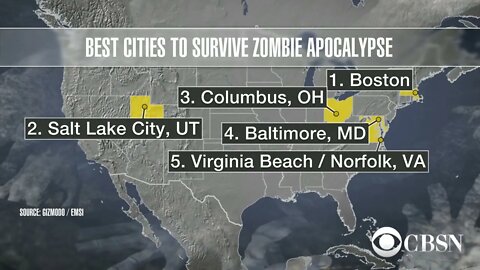 Predictive Programming 'What Cities Will Survive The Zombie Apocalypse?'