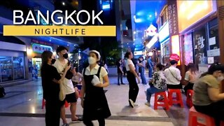 Vibrant nightlife scene in downtown Bangkok 4K (asok - phrom phong)