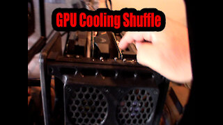 Crypto Mining Rig GPU Placement For Maximum Cooling And Air Flow Optimization.