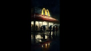 McDonald’s at night while it’s Raining 🌧️ | Relax ☺️