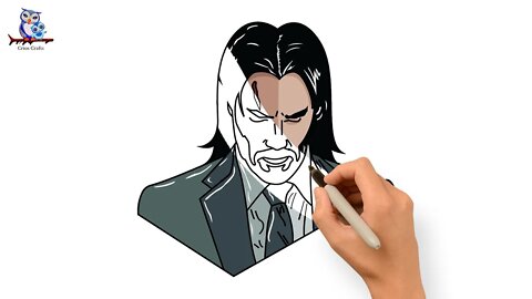 How To Draw John Wick Chapter 4 - Easy Art Tutorial