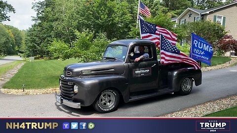 NH4TRUMP - KOOCHPIX 1949 FORD F-1 PICKUP W/TRUMP FLAGS