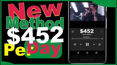 Make Money Listening To Music (NEW RELEASE 2022!) $452 Per Day | make money online 2022