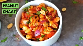 Peanut Chaat Recipe | Masala Peanut Salad | Healthy Peanut Salad