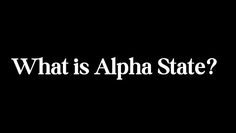 What Is Alpha State? #brainwaves #alpha #alphawaves #brainwaveentrainment