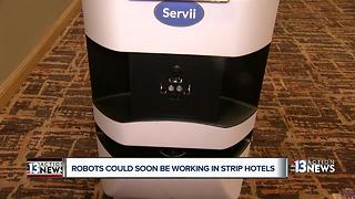 'Servii' the robot could soon be delivering room service on the Las Vegas Strip