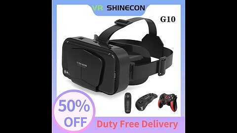 VR Shinecon New 3D Virtual Reality Gaming Glasses Headset Compatible With iPhone and Android Phone