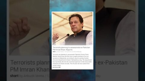 Terrorists planning to assassinate ex Pakistan PM Imran Khan: Reports