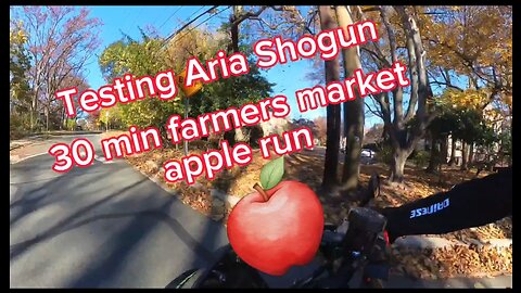 Farmers market with Athena-XSR900, need apples.