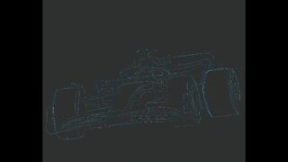 Time lapse painting of F1 car