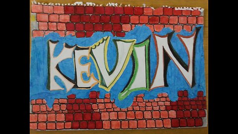 Graffiti made inside designed bricks Made by me Theodoros Mpahoumas
