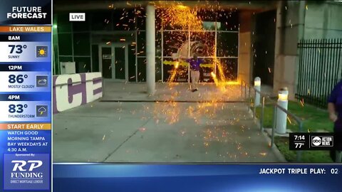 Sean Daly live as MOSI displays The Human Sparkler