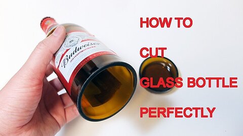 SCERET IDEA . HOW TO CUT GLASS BOTTLES INTO NEW PERFECT SHAVE