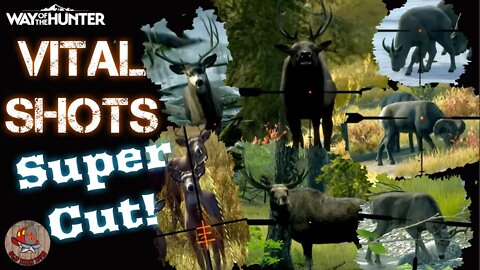 58 VITAL SHOTS in Under 5 1/2 Minutes Montage - Way of the Hunter Animal Reactions