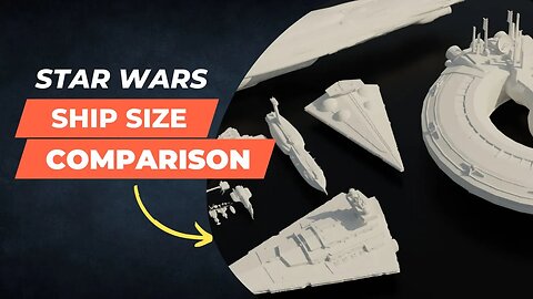 Star Wars : Ship 🚀 Size Comparison (2022)