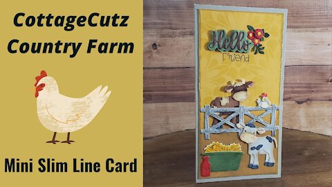 CottageCutz Country Farm Replay Handmade Greeting Card