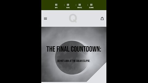 Another Message on Q Clock says Final countdown