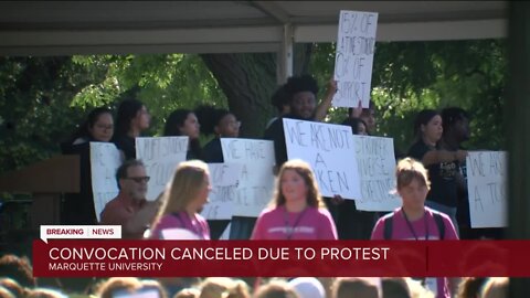 Marquette University cancels 2022 Convocation after on-stage protest