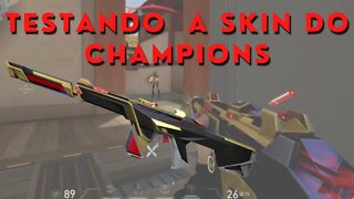 4K TESTANDO A NOVA SKIN DO CHAMPIONS!