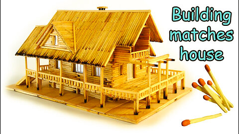 Matchstick art craft idea how to Build an amazing miniature house