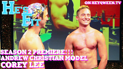 Andrew Christian Model Cory Lee on He's Fit!: Shirtless Fitness & Muscle Exploitation