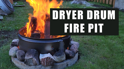 Simple Dryer Drum Fire Pit