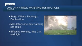 Cape Coral watering restrictions