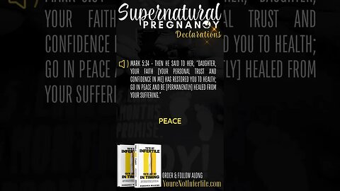 ✨ SUPERNATURAL PREGNANCY DECLARATION - MARK 5:34✨