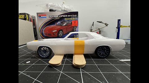 1971 Hemi Cuda Viper V10 Swapped Scale Model Build. Mustang Drag Car Took A Major Detour!