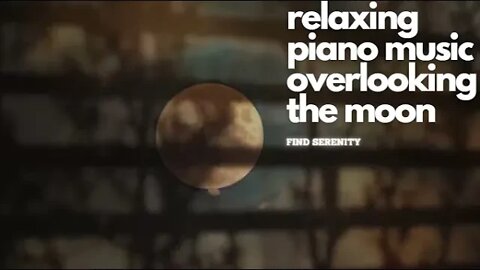 7 Minutes - Relaxing Piano Music With View of Moon and Butterflies From Window