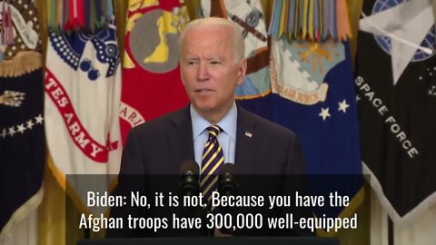 Taliban takeover of Afghanistan is impossible, said Joe Biden