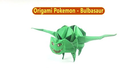 Origami Pokémon Bulbasaur - Easy Paper Crafts