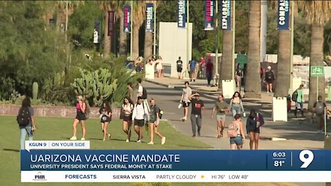 UArizona vaccine mandate update