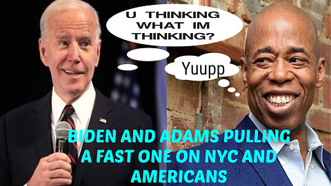 BREAKING: BIDEN AND ADAMS TRY TO PULL A FAST ONE ON NYC AND AMERICA