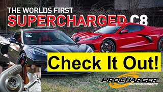 Supercharged C8 !!! * Got to SEE the ProCharger C8 Supercharger * C8 News