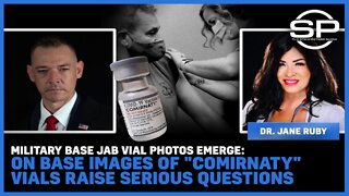 Military Base Jab Vial Photos Emerge: On Base Images Of "Comirnity" Vials Raise Serious Question
