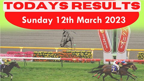 Sunday 12th March 2023 Free Horse Race Result