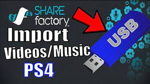 How to import music from a USB drive onto sharefactory!!
