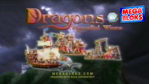 MEGA BLOKS "Dragons Krystal Wars" COMMERCIAL (2003)