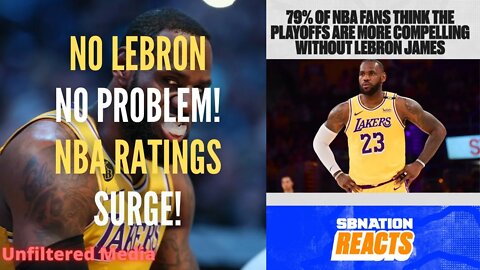 NBA Playoff Ratings SOAR in 2022 without LeBron James!